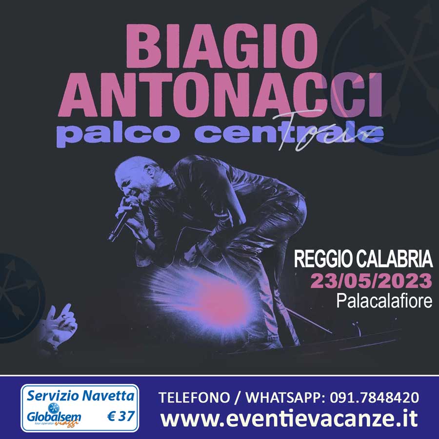 <STRONG>BIAGIO ANTONACCI</STRONG> Palco Centrale