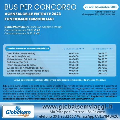 bus-palermo-concorso-agenzia-delle-entrate-funzionari-immobiliari-ticket-bus-globalsem-viaggi-eventi-vacanze