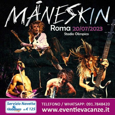 maneskin-concerto-roma-bus-da-palermo-messina-agenzia-viaggi-globalsem2